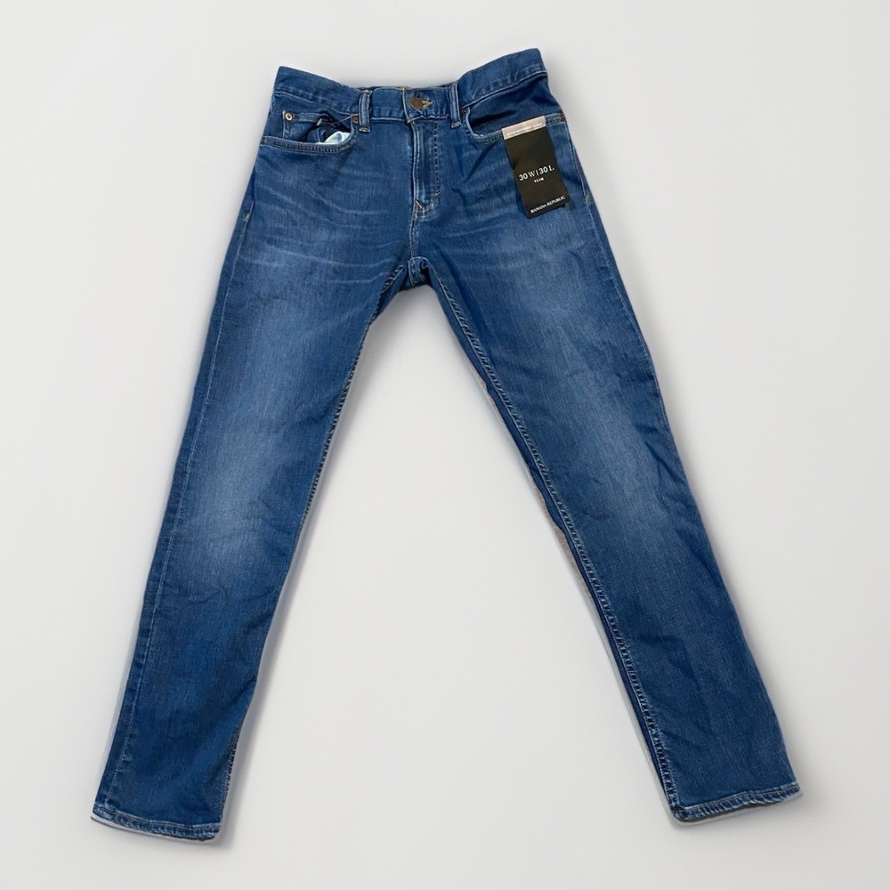 Banana Republic Women's High Rise Skinny Stretch Ankle Blue Jean 30x30 New W/Tag